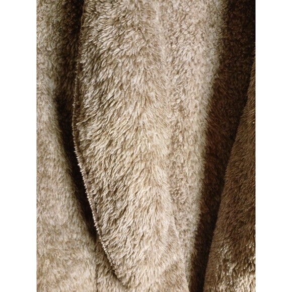 Cuddl Duds Super Soft Fuzzy Cardigan W/Pockets Light Brown Womens Large Soft - Picture 4 of 16